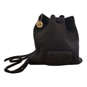 The Sak Original Backpack Drawstring Black Soft Bag